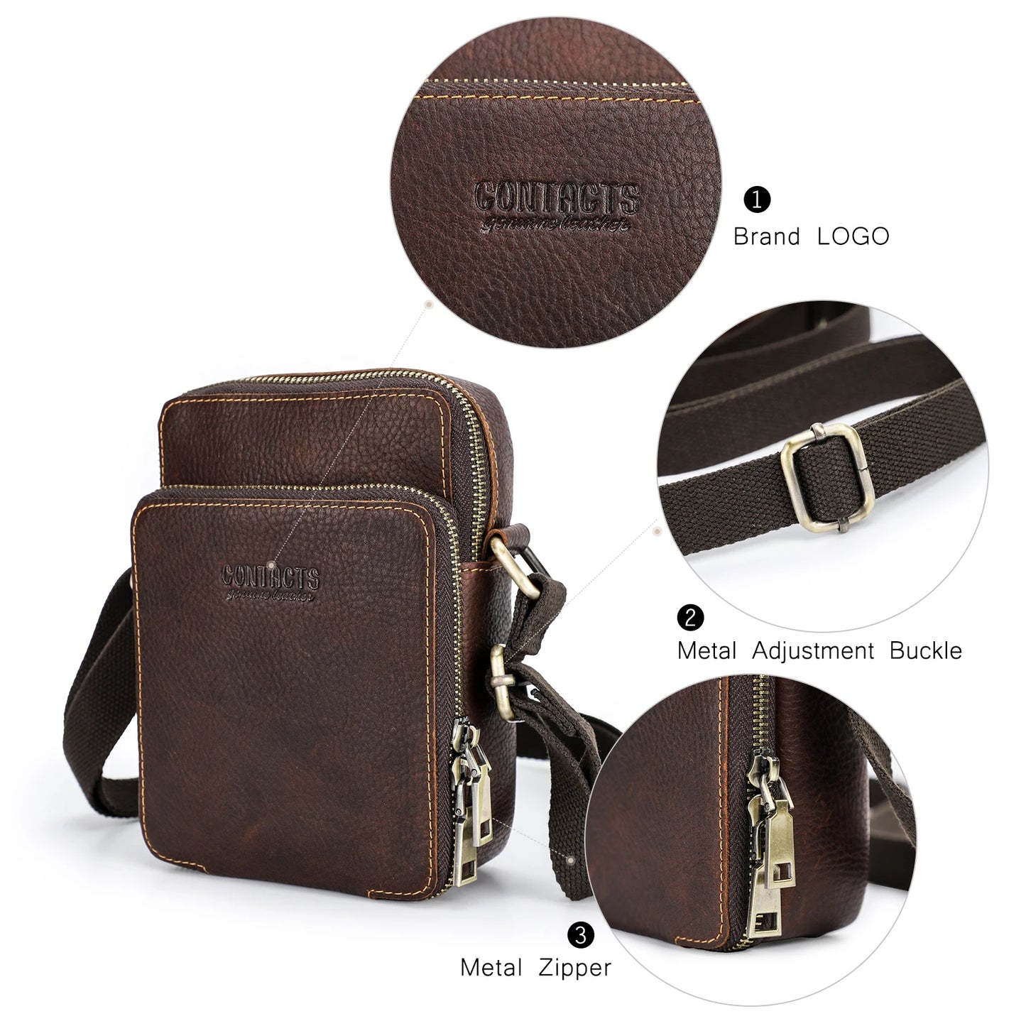 Leather Phone Bag Men