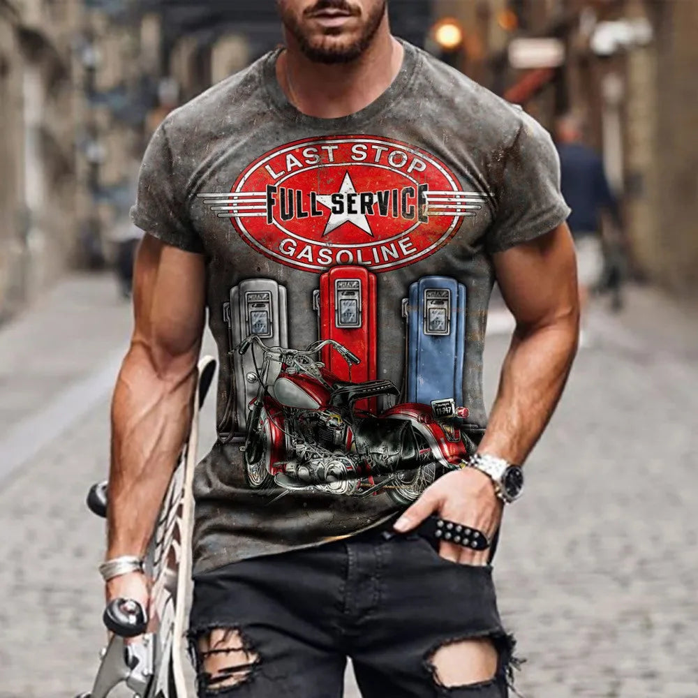 T-shirt Anime Print Men