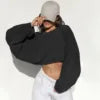 Oversized Drop Shoulder Hoodie for Women